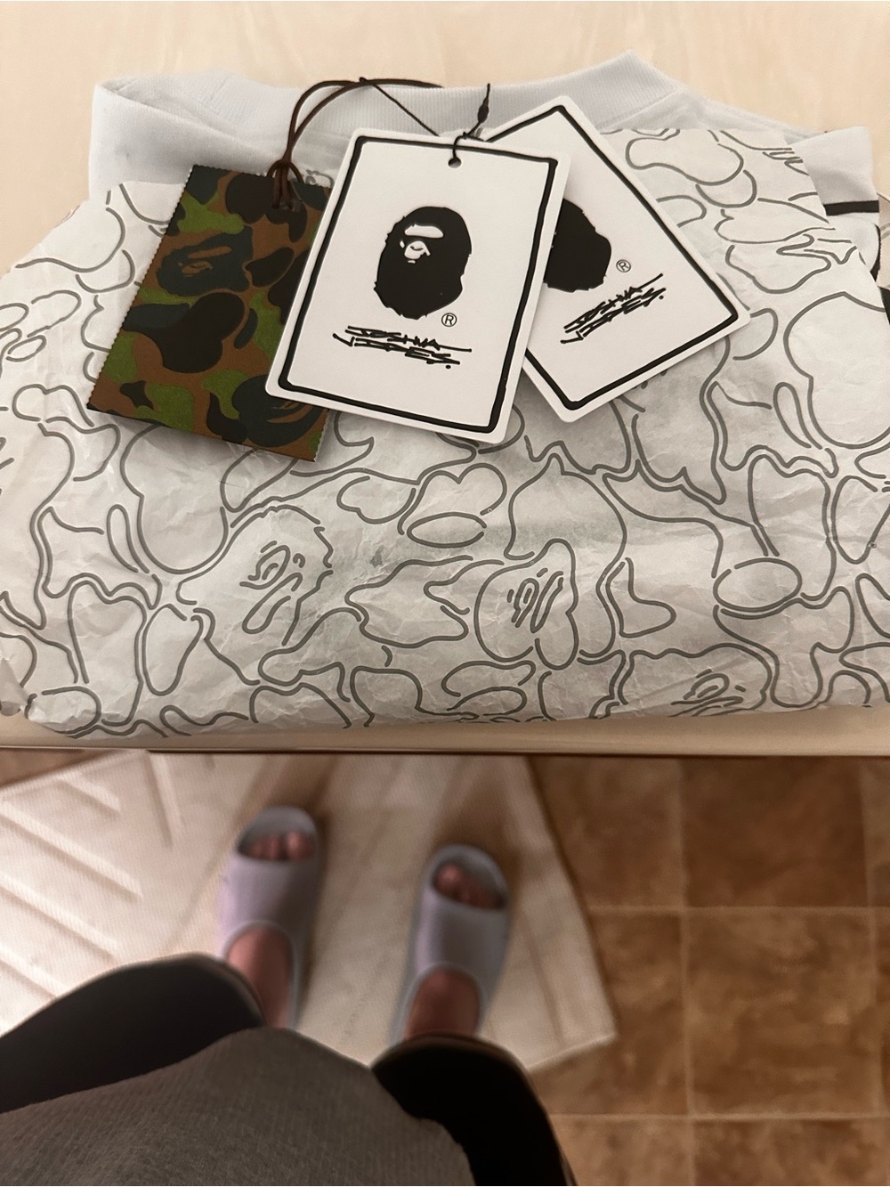 Original Brand New BAPE x Joshua Vides Ape Head Tee. White size Medium